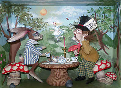 Tea Party, shadow box