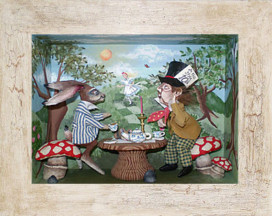 Tea Party, shadow box